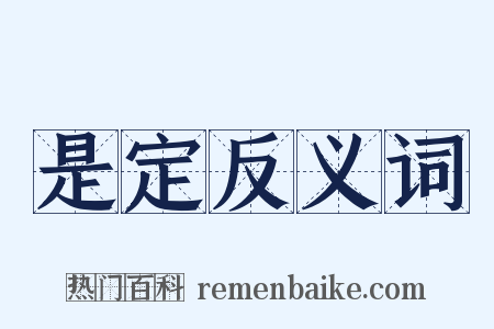 是定反义词是什么意思的图片